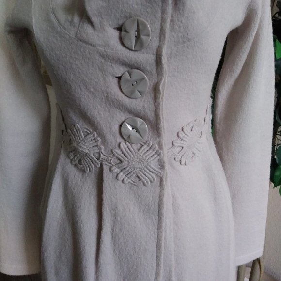 Charlie and Robin "Alice in Autumn" wool coat S - Picture 3 of 8